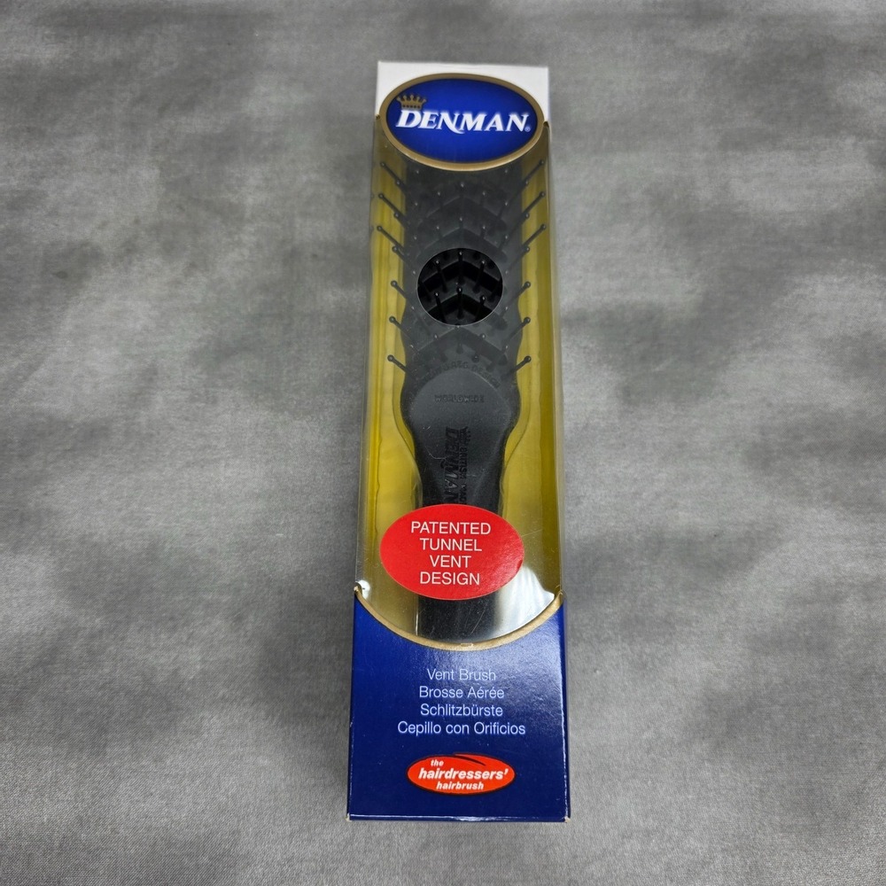 DENMAN # D100T Vent Hair‎ Brush Detangling/Add Volume Ball Tip Bristles